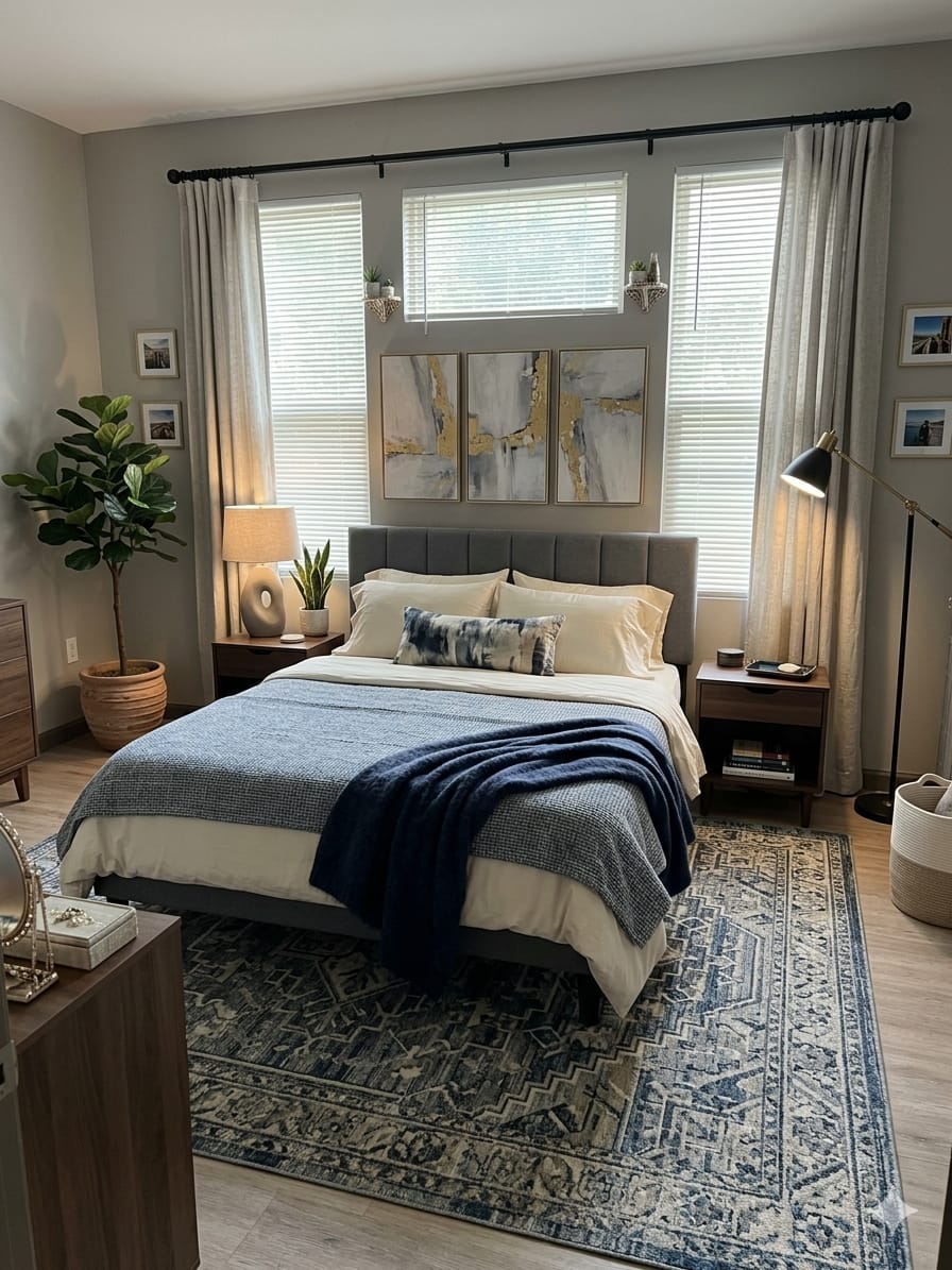 Bedroom at Evergreen Apartments